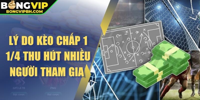 Lý do kèo chấp 1 1/4 thu hút nhiều người tham gia